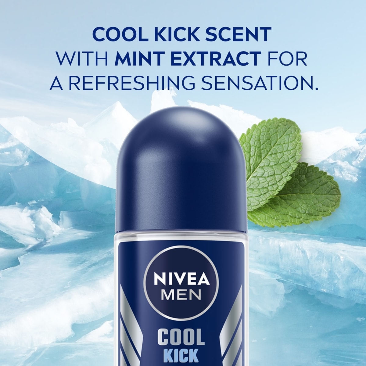 Antisudorifique à bille Cool Kick de NIVEA Men  Déodorant pour hommes, 50 ml