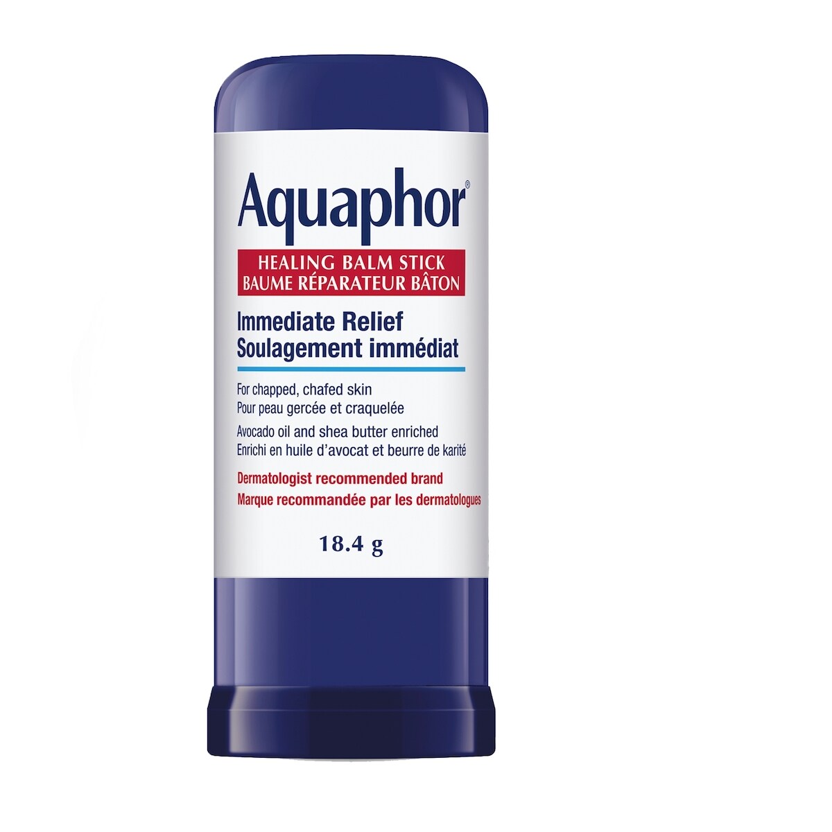 Aquaphor Healing Balm Stick for Chapped, Chafed Skin with Avocado Oil and Shea Butter 18 g