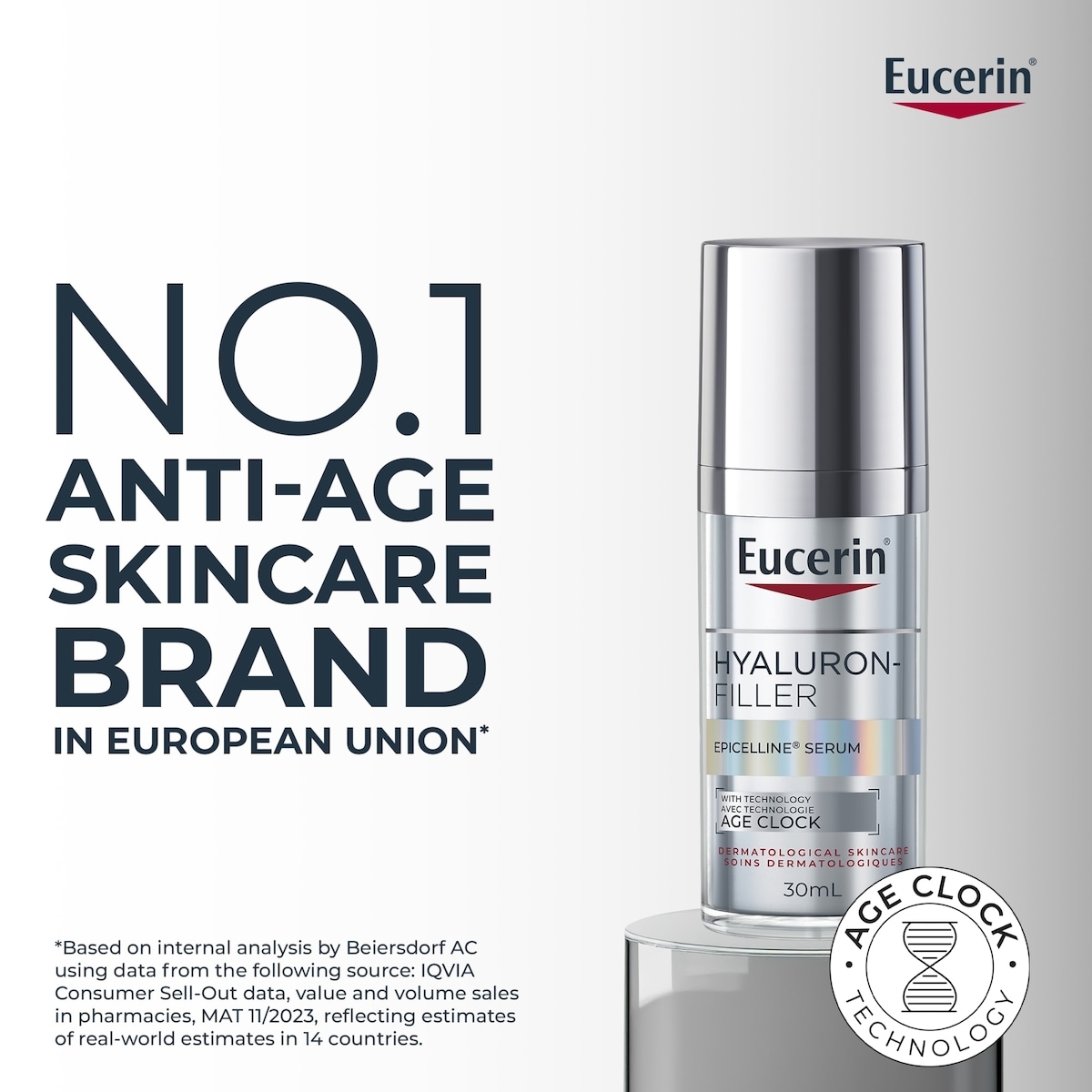 Epicelline Hyaluronic Acid Anti Aging Face Serum, All Skin Types, 30mL