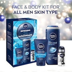 MEN Refreshing Routine, Holiday Gift Set, Shower Gel, Face Wash and Antiperspirant 2