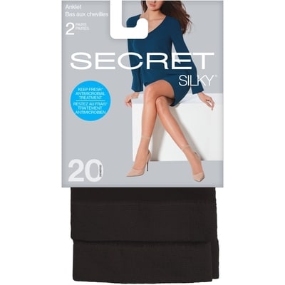 Sheer Anklet w/Sandalfoot & Antimicrobial Treatment - ONE SIZE