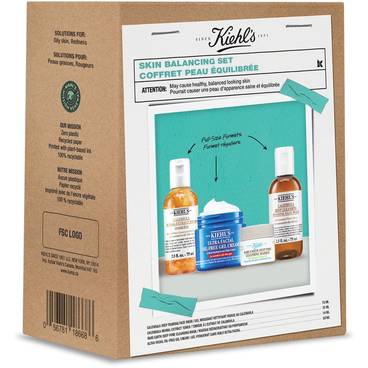 Coffret cadeau peau équilibrée