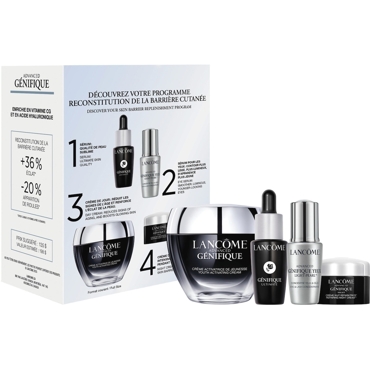 LANCÔME Advanced Génifique Youth Activating Cream Routine Set