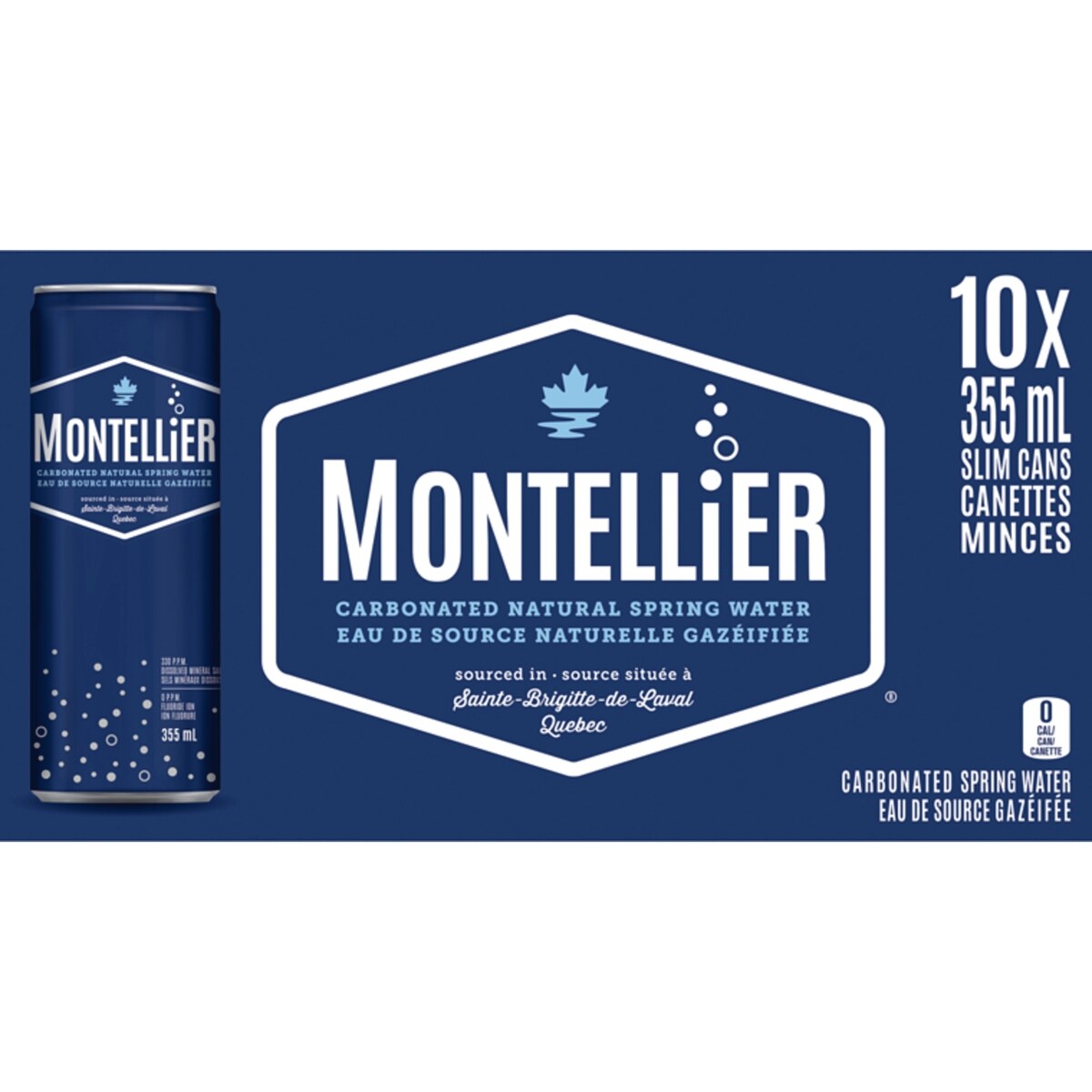 Eau de source naturelle gazéifiée du québec