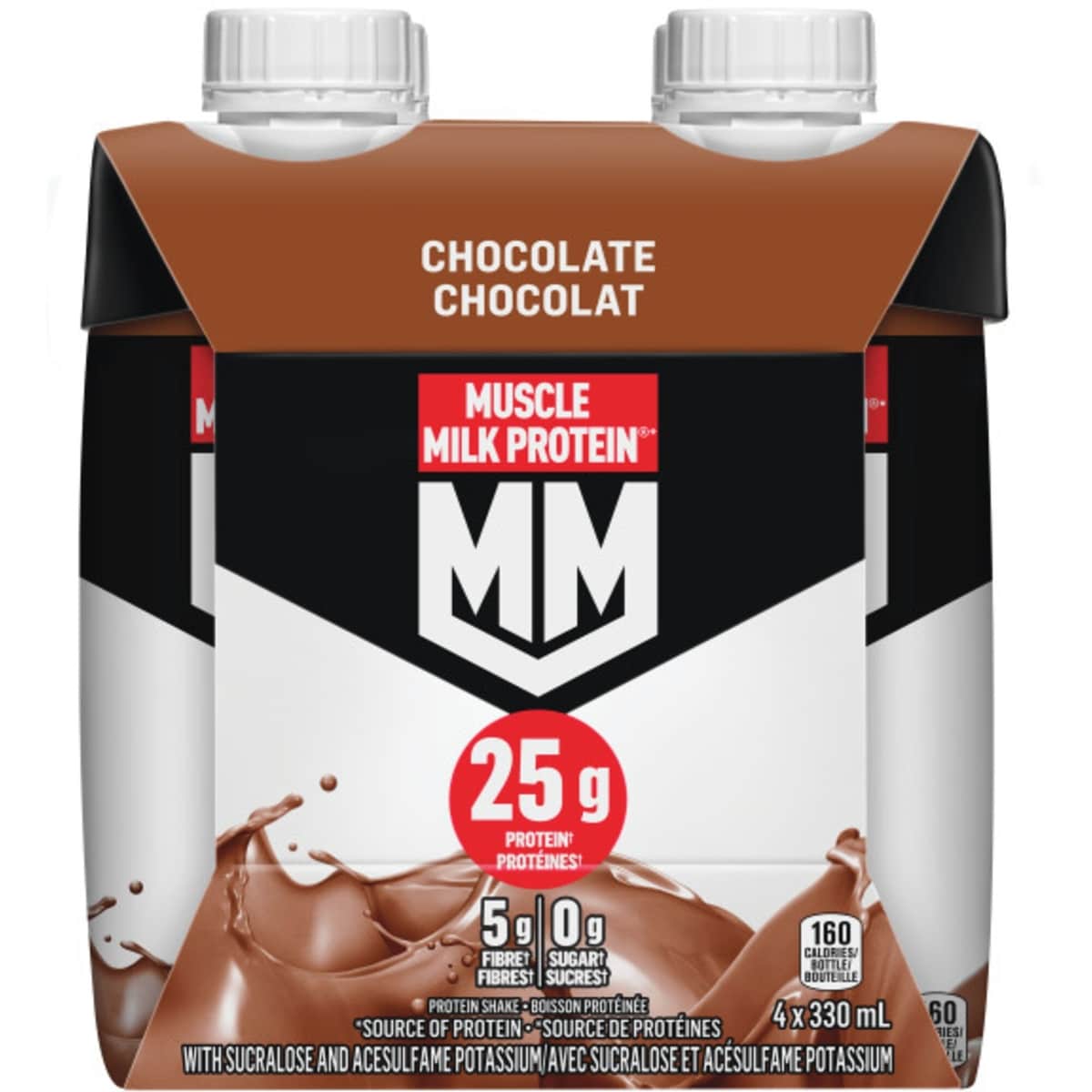 Muscle Milk Protein Boisson Sportifs Chocolat 4x330mL
