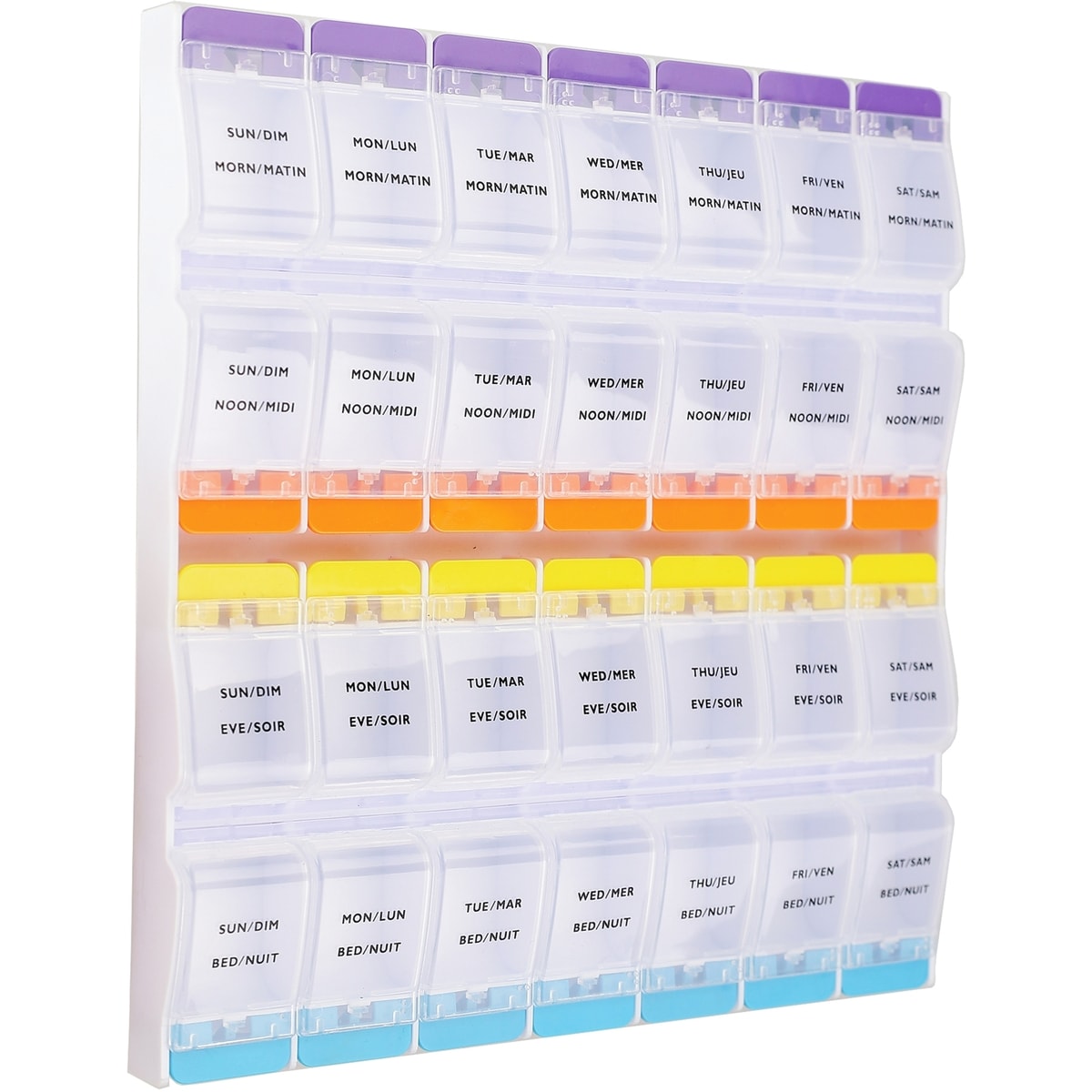 Easy Open 4x Daily Pill Planner