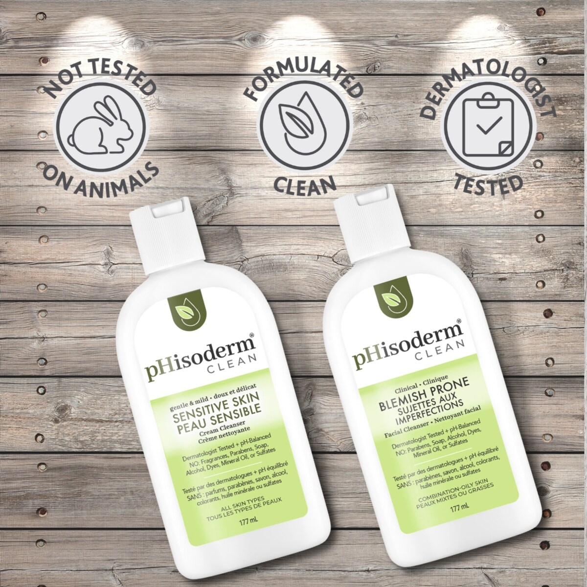 CLEAN Blemish-Prone Facial Cleanser with Salicylic Acid and Hyaluronic Acid, Paraben-Free, Soap-Free, Mineral Oil Free