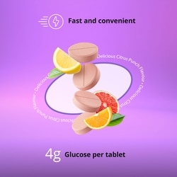 Glucose Tablets – Travel Tube – Citrus Punch Flavour – 10 Tablets per Tube – Fast-Acting, Pre-Measured Glucose Tabs – Fat-Free, Gluten-Free, Travel-Friendly 4
