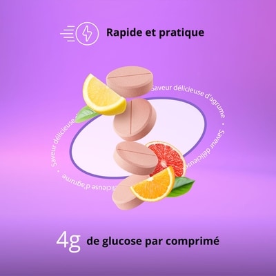 Comprimés de glucose – Tube de voyage – Saveur agrumes – 10 comprimés par tube – Comprimés de glucose à action rapide et pré-dosés – Sans graisse, sans gluten, adaptés aux voyages 4