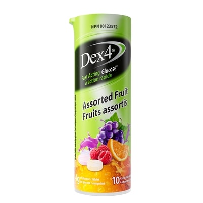 Glucose Tablets – Travel Tube – Assorted Fruit Flavour – 10 Tablets per Tube – Fast-Acting, Pre-Measured Glucose Tabs – Fat-Free, Gluten-Free, Travel-Friendly
