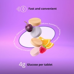 Glucose Tablets – Travel Tube – Assorted Fruit Flavour – 10 Tablets per Tube – Fast-Acting, Pre-Measured Glucose Tabs – Fat-Free, Gluten-Free, Travel-Friendly 4
