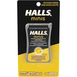 Minis No Sugar Added Honey Lemon Flavour Cough Drops 1