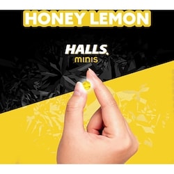 Minis No Sugar Added Honey Lemon Flavour Cough Drops 2