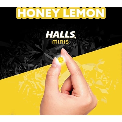 Minis No Sugar Added Honey Lemon Flavour Cough Drops 2
