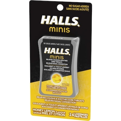 Minis No Sugar Added Honey Lemon Flavour Cough Drops 7