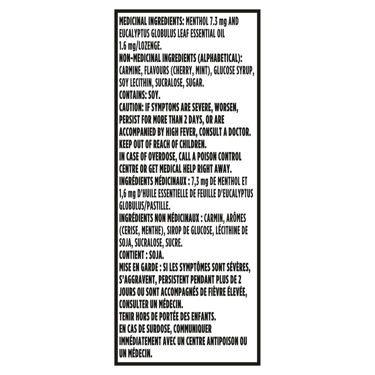 Relief Mentho-lyptus Cherry Flavour, 4 x 9 Cough Drops Multipack