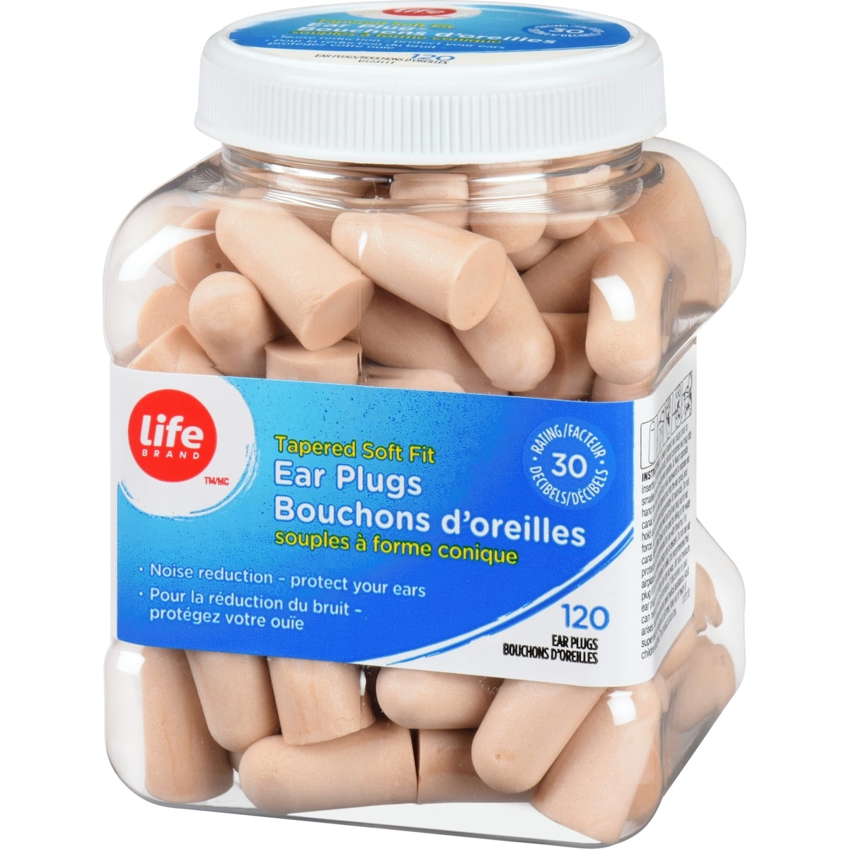 Bouchons d'oreille souples à forme conique