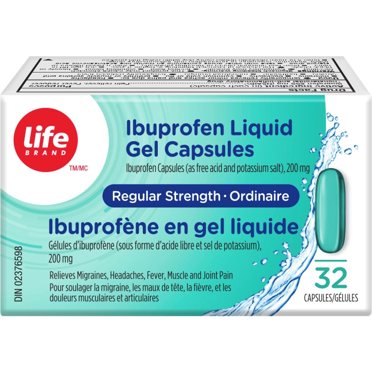 Ibuprofène en gel liquide