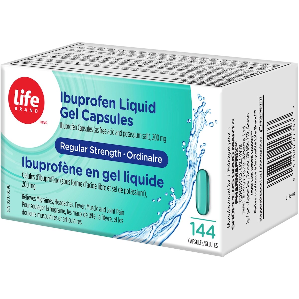 Ibuprofène en gel liquide