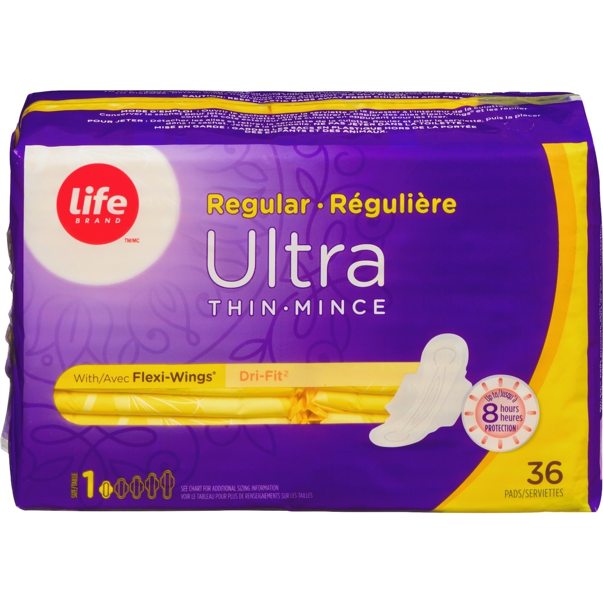 Life Ultra minces régulières Avec Flexi-Wings