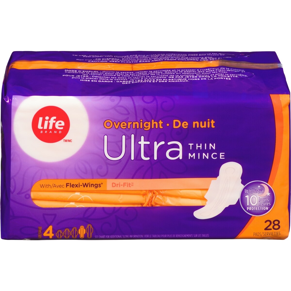 Life Ultra Thin Overnight With Flexi-Wings