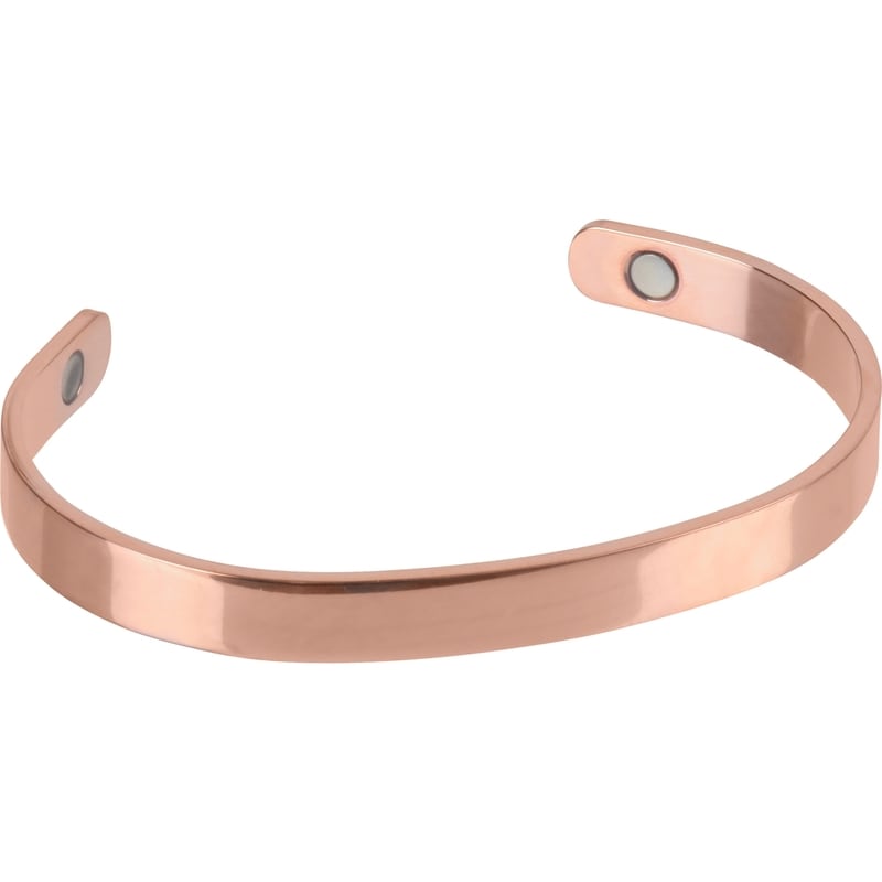 Bracelet Énergie Magnétique En Alliage - Couleur Cuivre - Style Simple Et Élégant