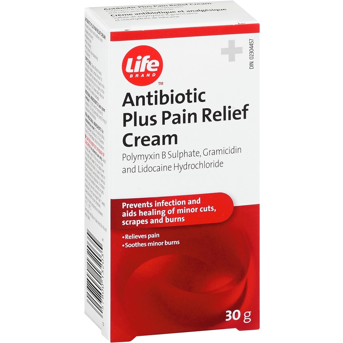 Crème antibiotique plus analgésique