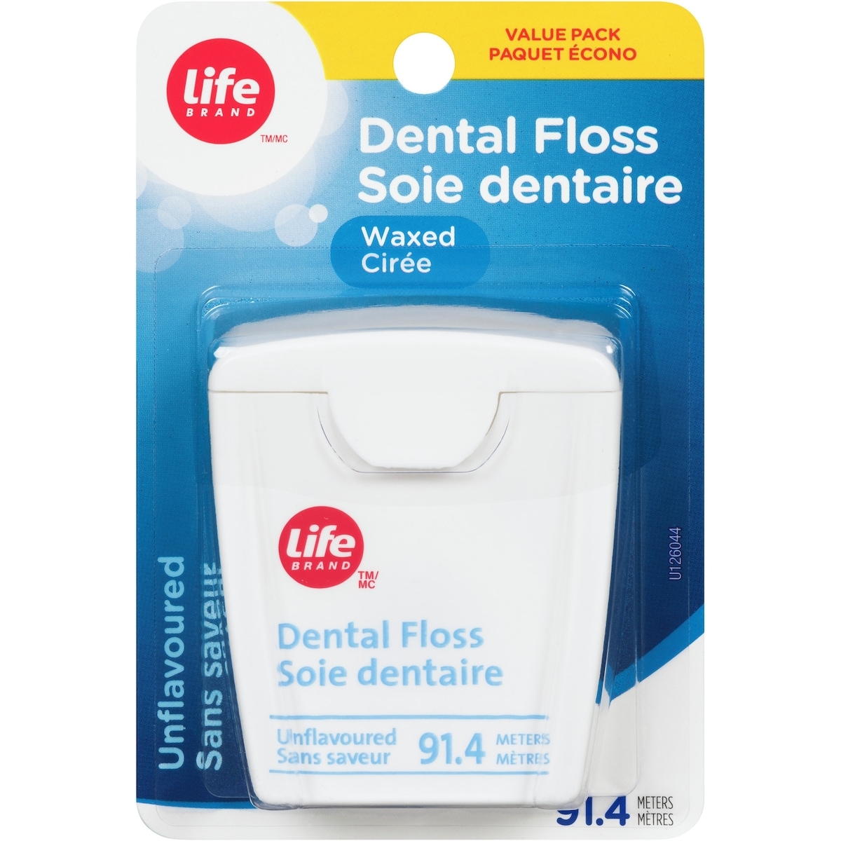 Life Brand LB DENTAL FLOSS WAXED 91.4 M