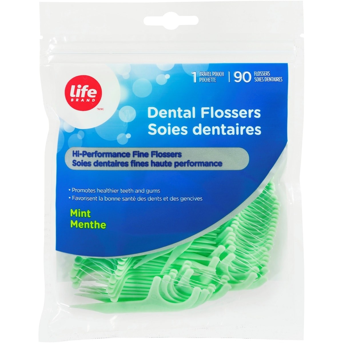 Life Brand LB DENTAL FLOSSERS MINT 90 PK