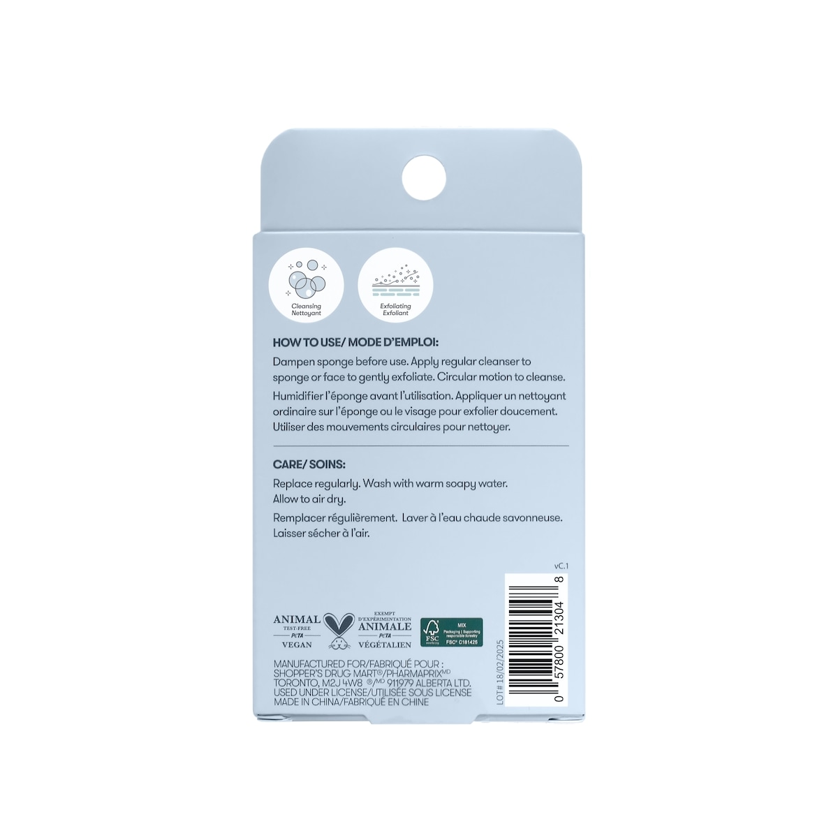 Teardrop Exfoliating Cleansing Pad