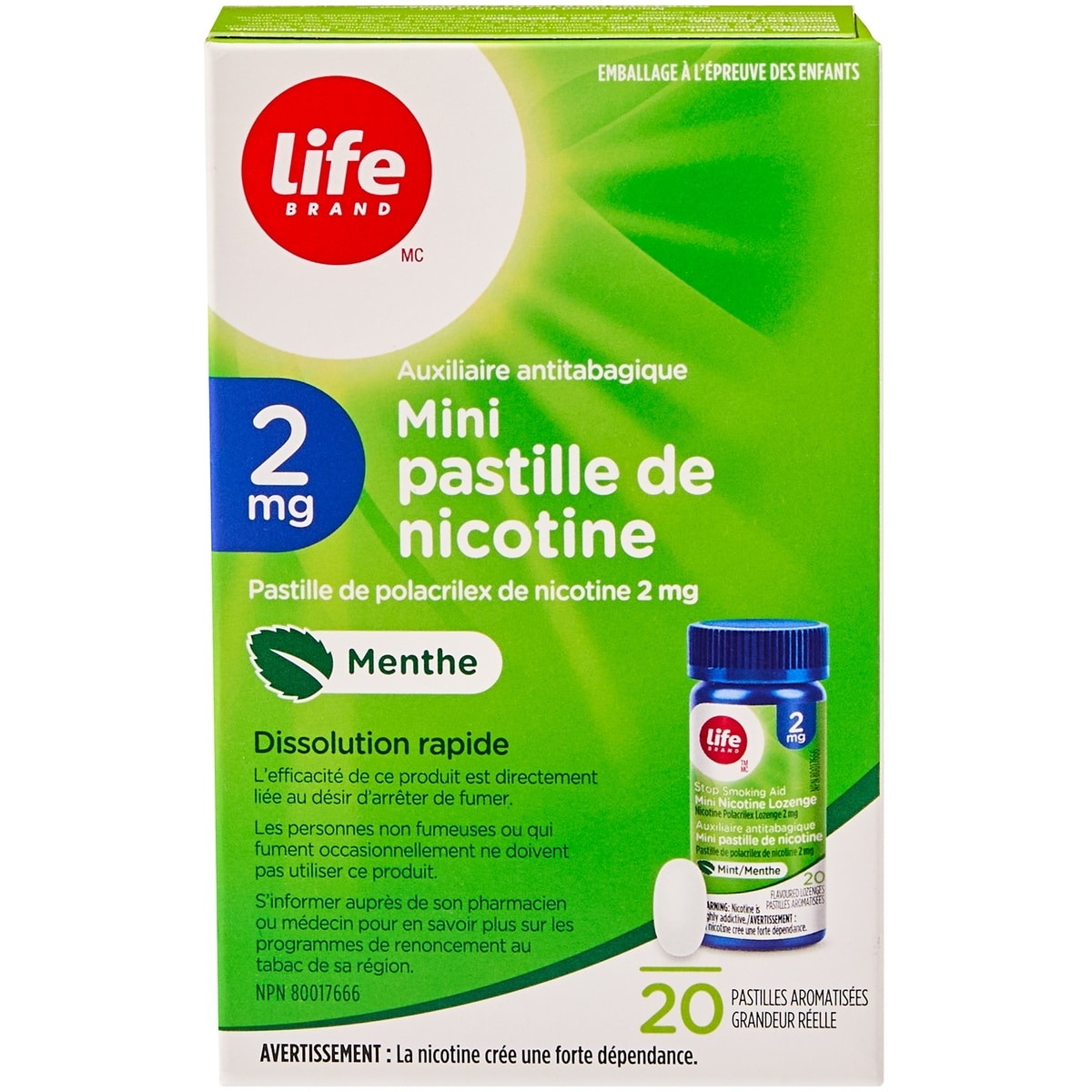 Mini Nicotine Lozenges mg