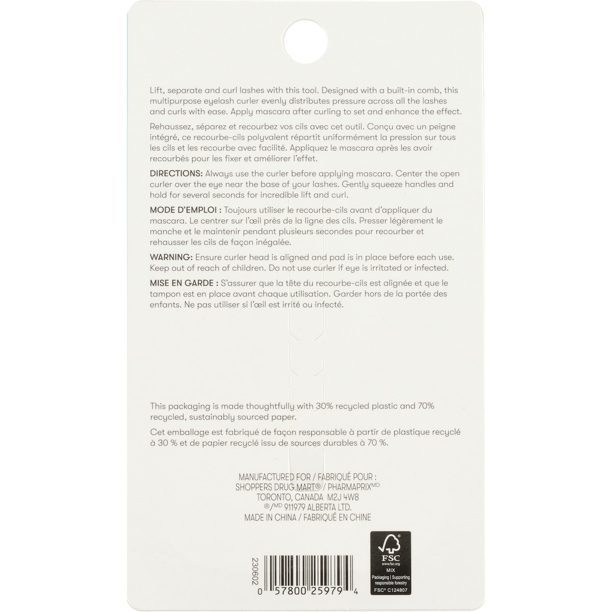 Eyelash Curler with Comb