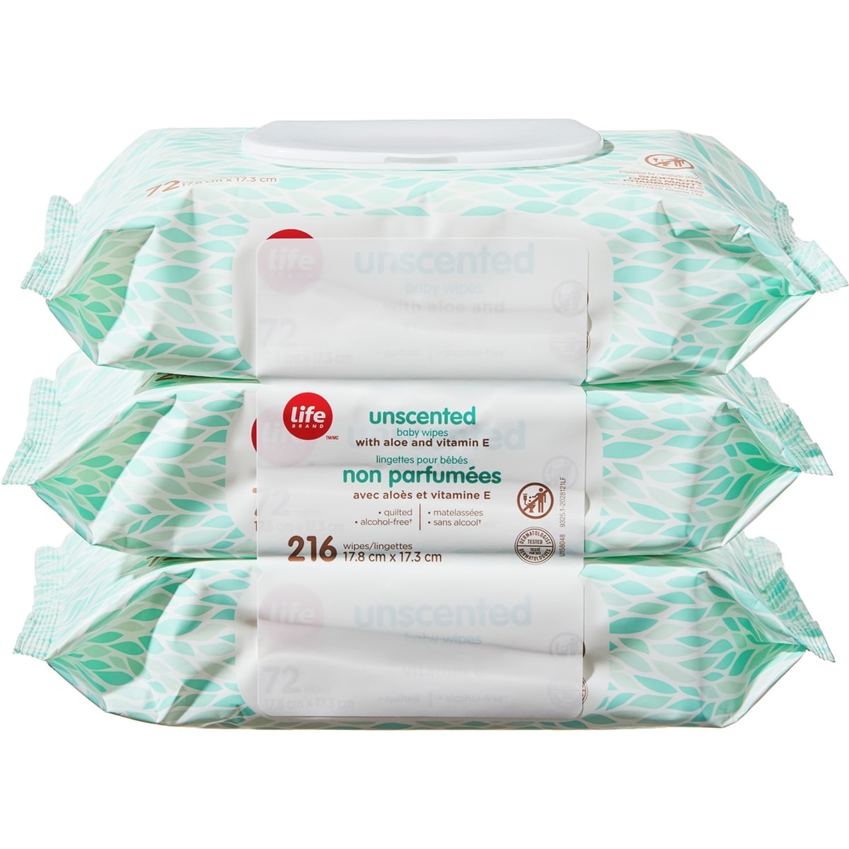 Lingettes pour bébé non parfumées