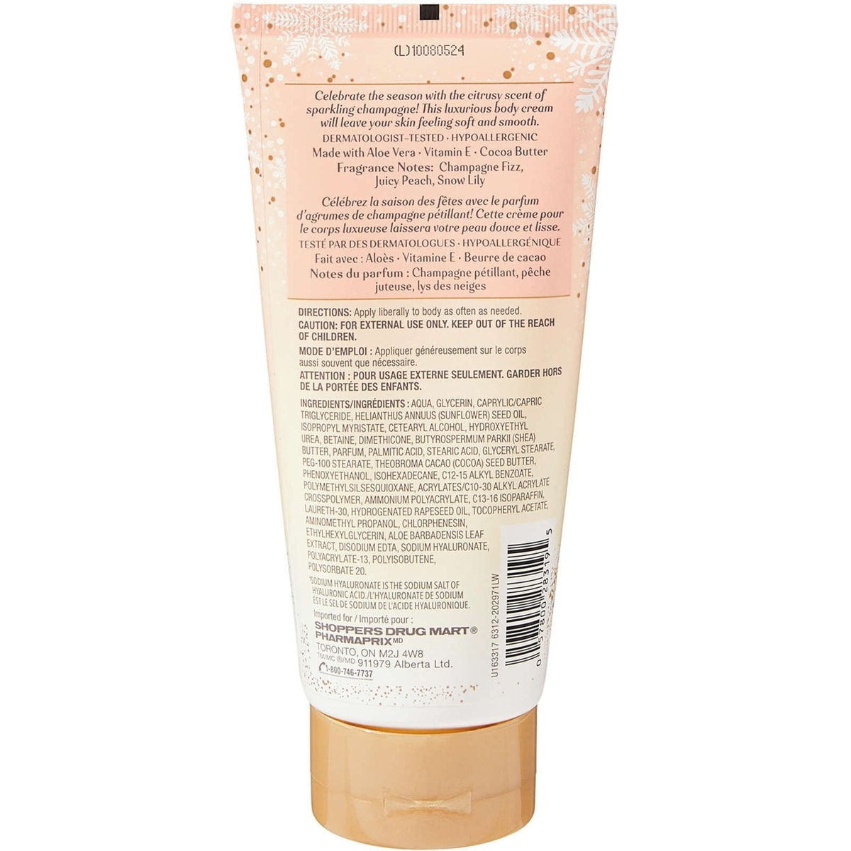 Lb Champagne Bubbles Hydrating Body Cream