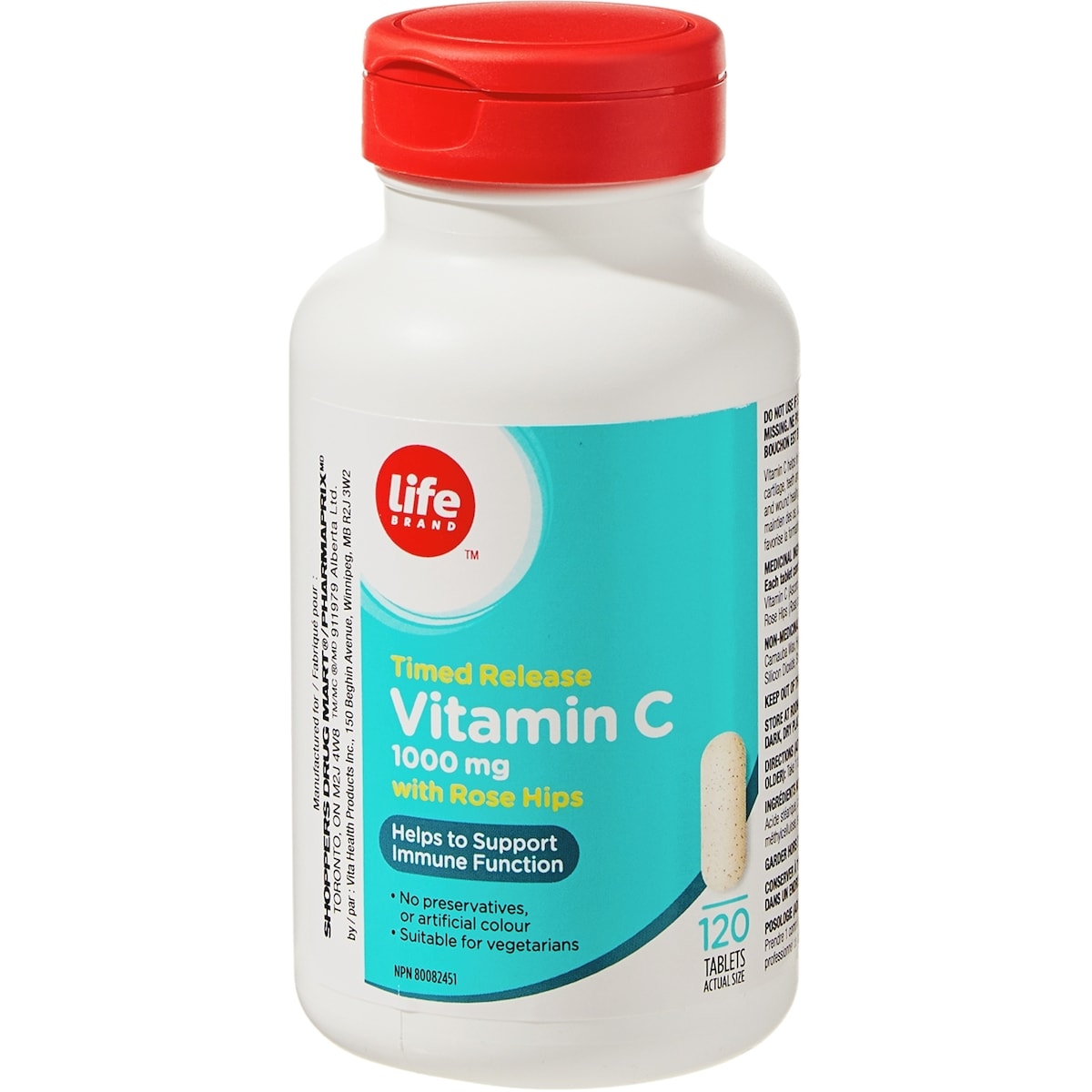 Vitamine C 1000 mg avec cynorrhodon