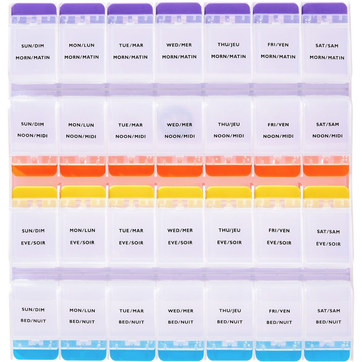 4 x DAILY EXTRA LARGE WEEKLY PILL PLANNER