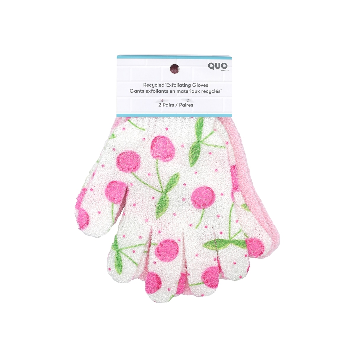 Gants exfoliants en materiaux recyclés*
