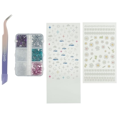 3D Nail Applique Set With Dual-Ended Tool