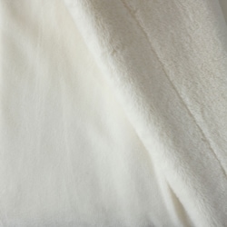 Solid Faux Fur Plush Throw, White 3