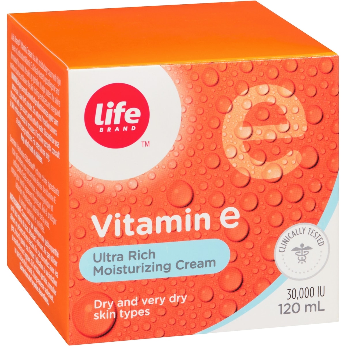 Vitamine e crème hydratante ultra-riche