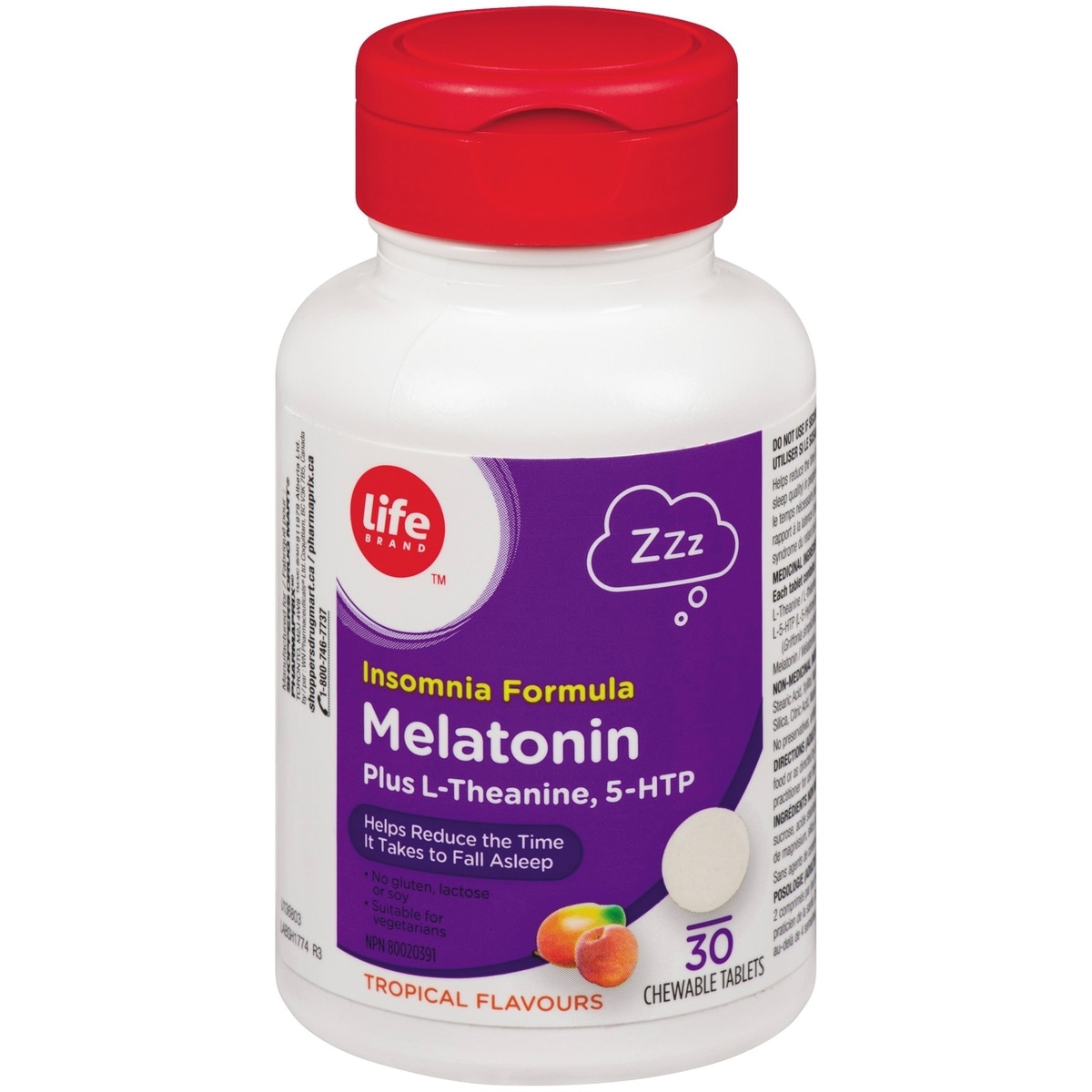 Mélatonine Plus L-Théanine et 5-HTP