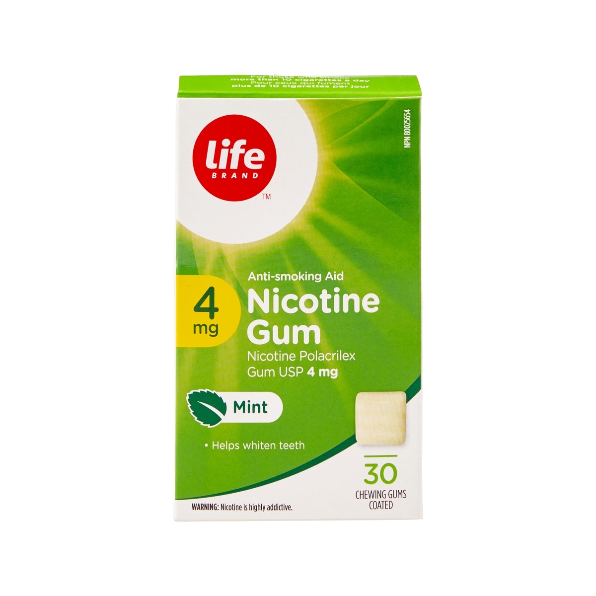 LB Gomme de nicotine Menthe fraiche 4mg