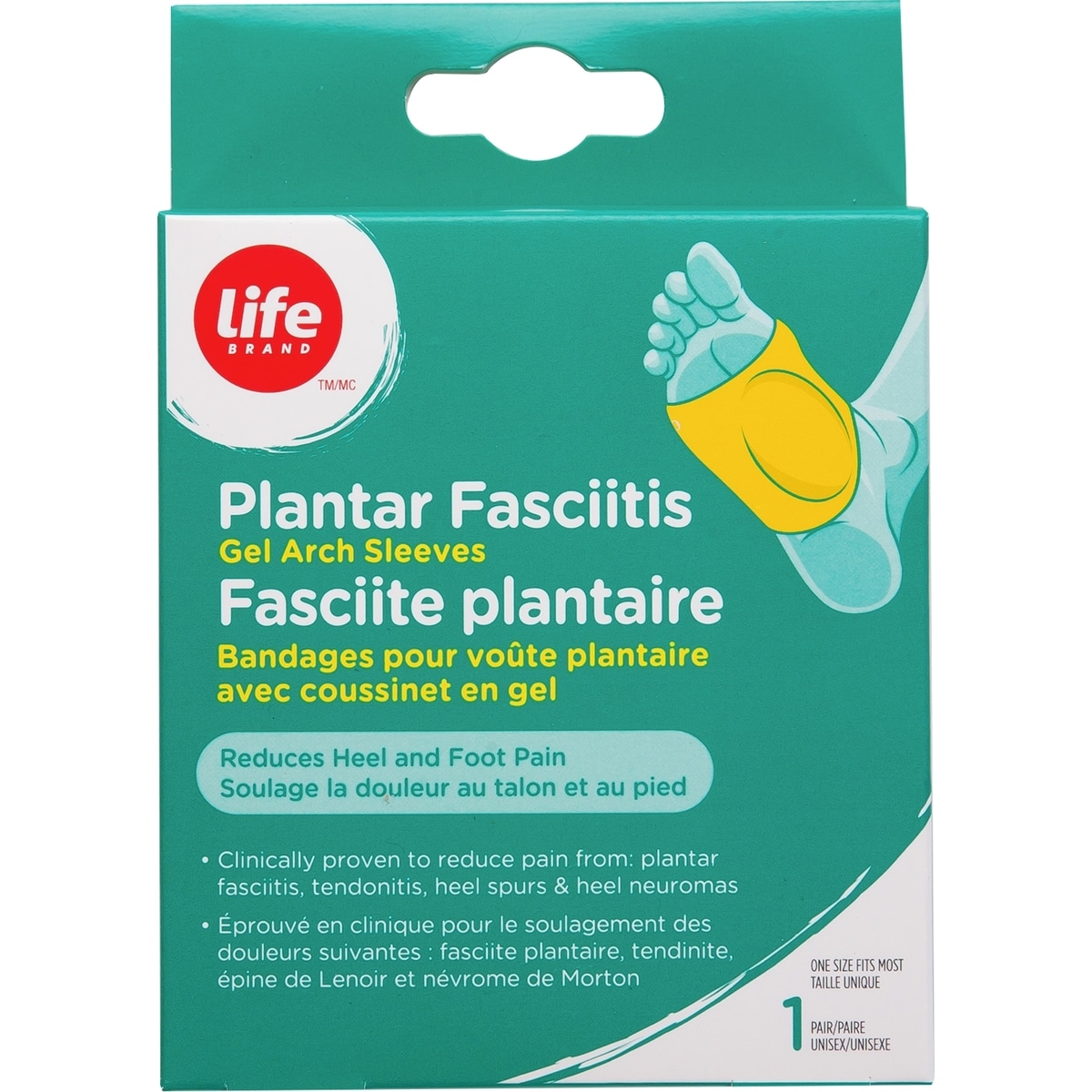 Fascite plantaire en gel