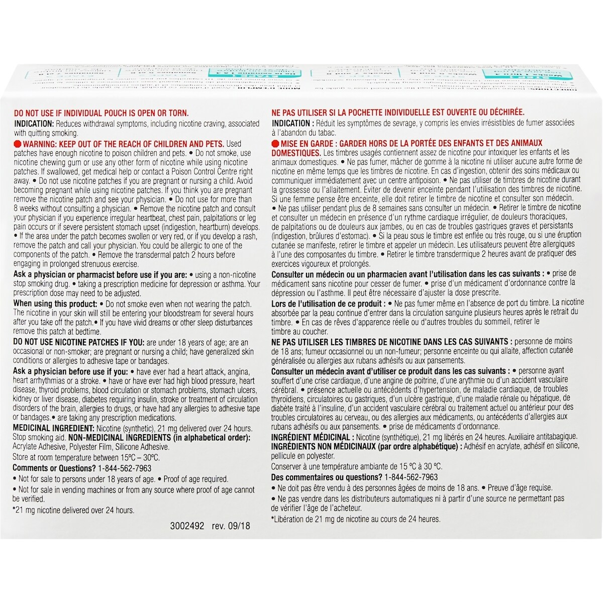 Lb Nicotne Ptch 21mg Stp 1 Clr
