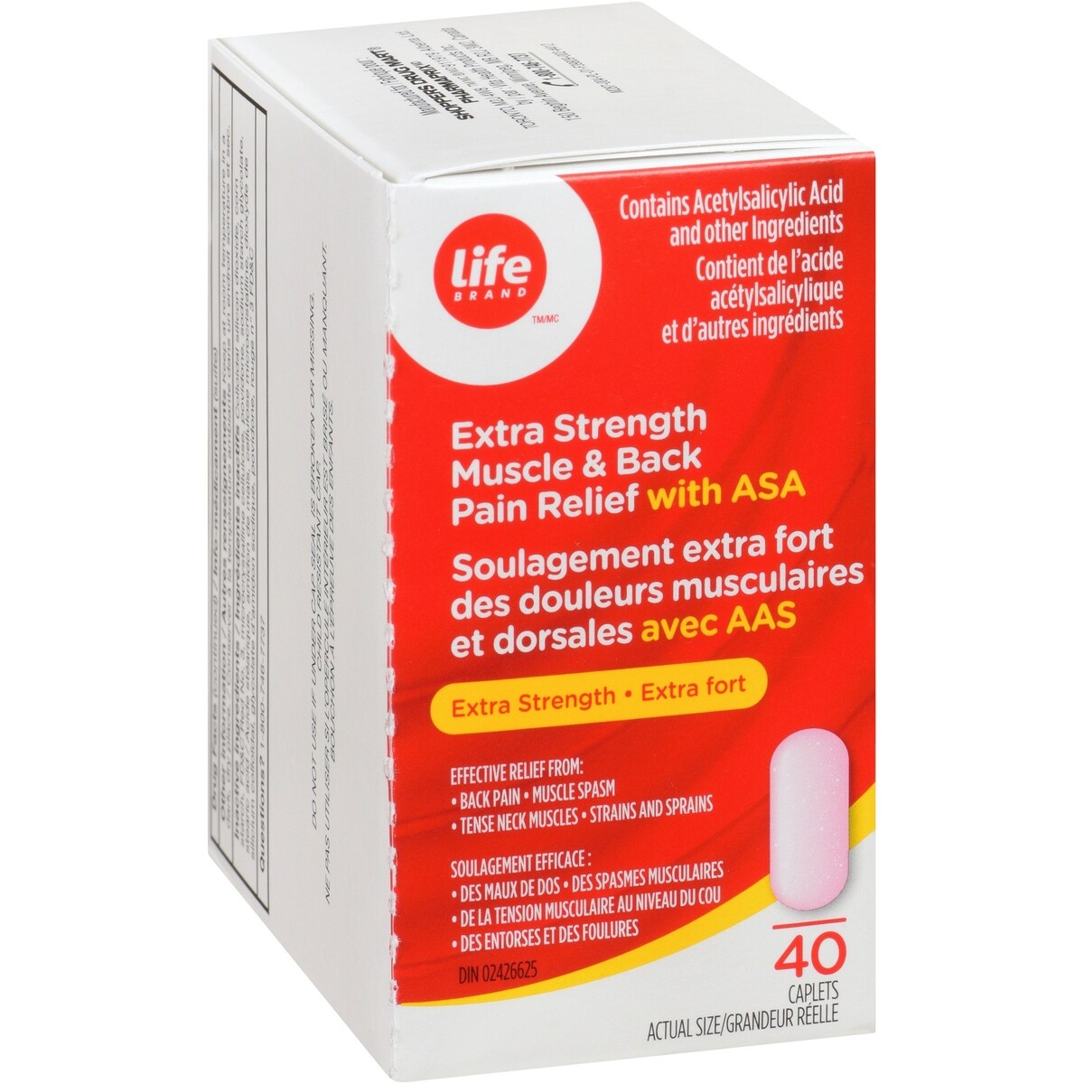 Soulagement extra fort des douleurs musculaires et dorsales avec AAS