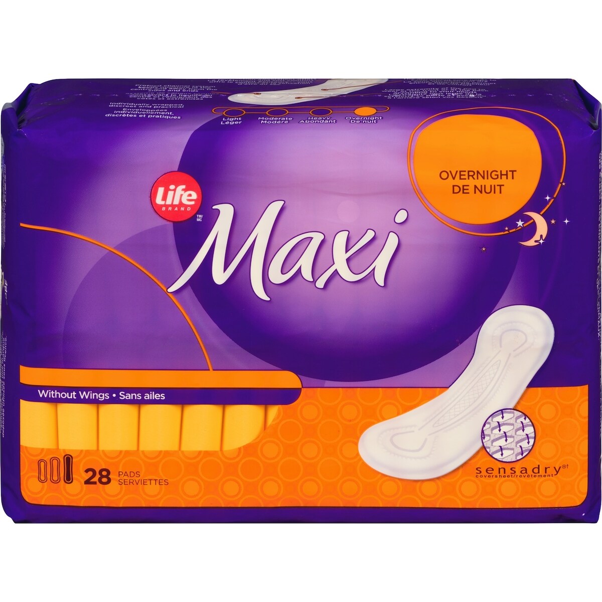Life Maxi de nuit Sans ailes 28