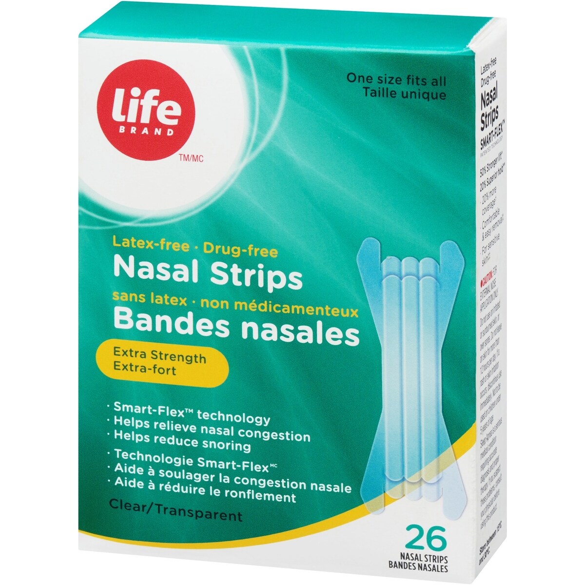 Bandes nasales Extra-fort Transparent