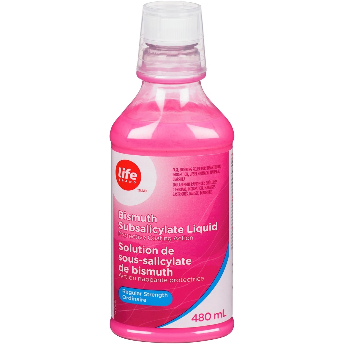 Solution de sous-salicylate de bismuth, Action nappante protectrice