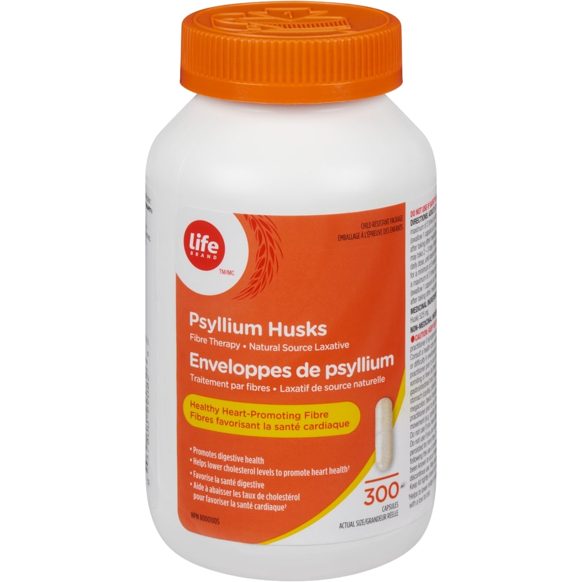 Enveloppes de psyllium Traitement par fibres Laxatif de source naturelle