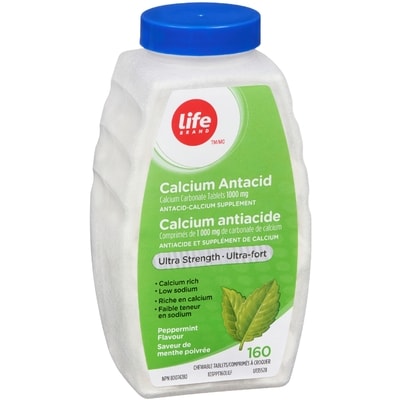 Calcium Antacid Ultra Strength Peppermint 160 2
